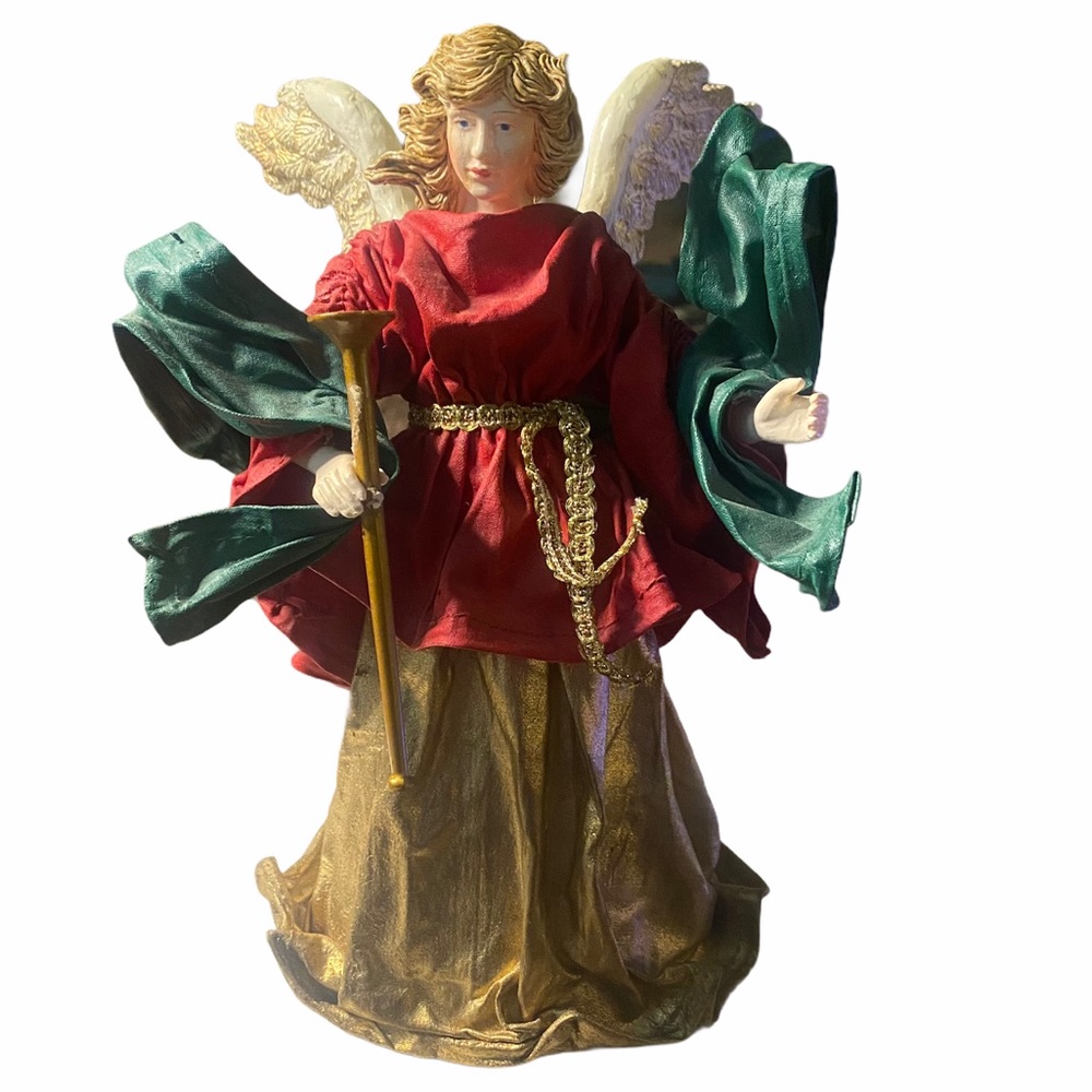 Christmas Vintage victorian angel tree topper